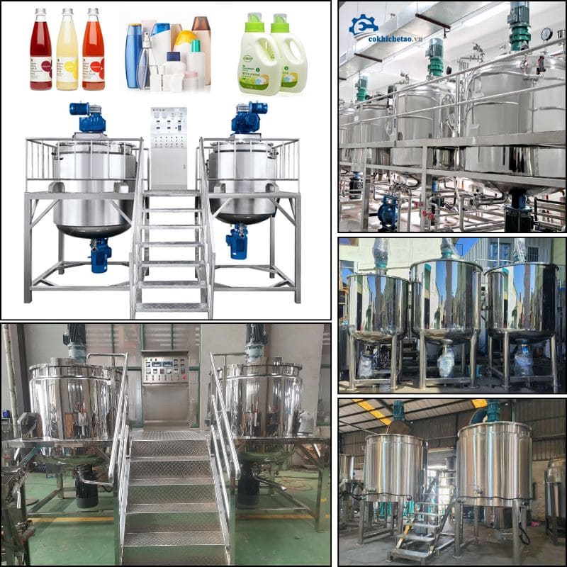 Bồn trộn, gia nhiệt mỹ phẩm