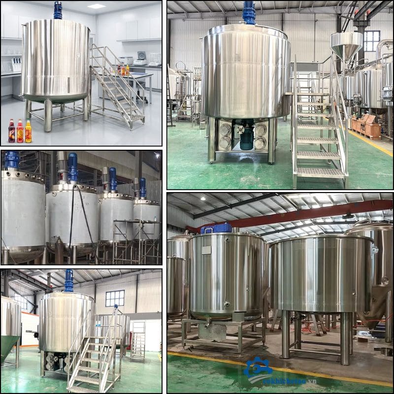 Bồn trộn gia nhiệt mỹ phẩm