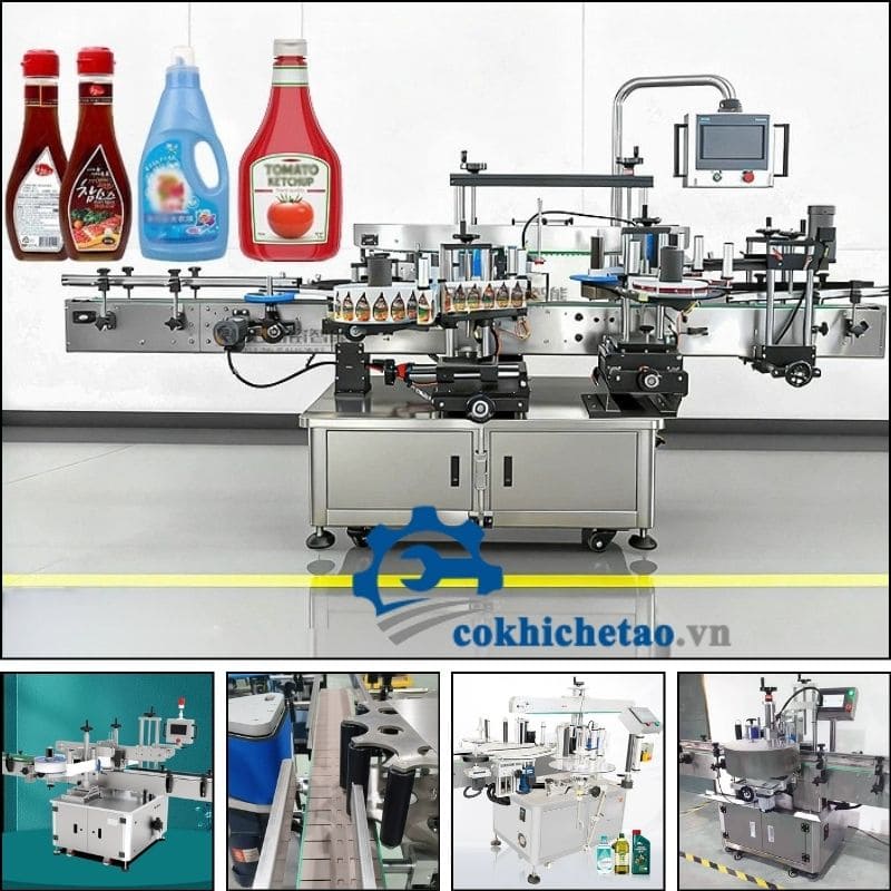 Bán máy dán nhãn chai tự động giá rẻ Bán máy dán nhãn chai tự động giá rẻ