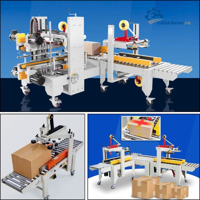 Máy dán thùng carton tự động