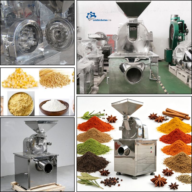 Máy xay bột khô công nghiệp