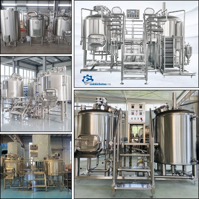 Bồn trộn nhũ hóa mỹ phẩm 200L