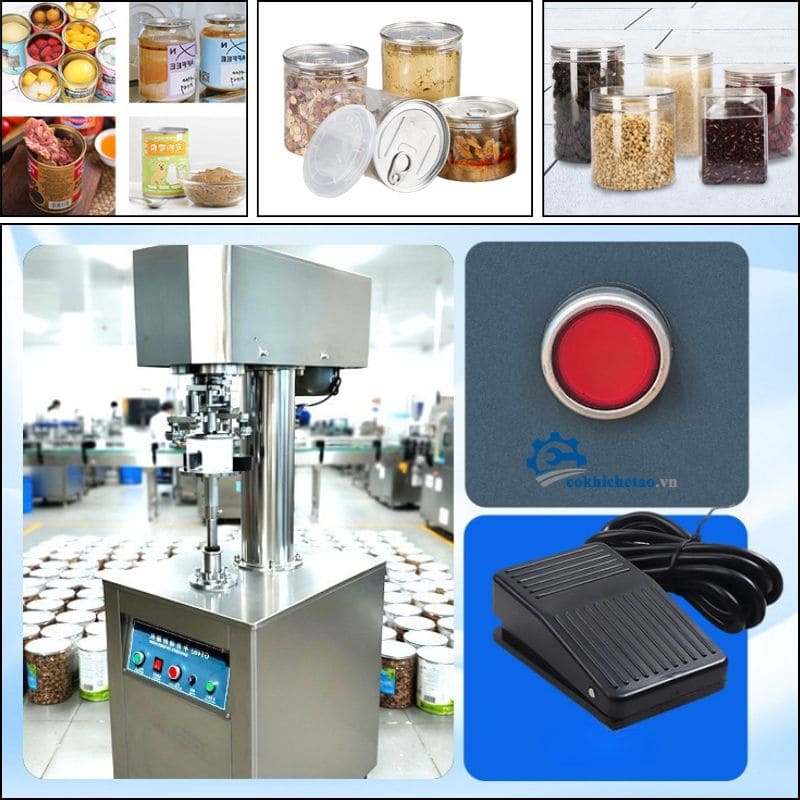 Máy viền mí nắp nhôm Máy viền mí nắp nhôm
